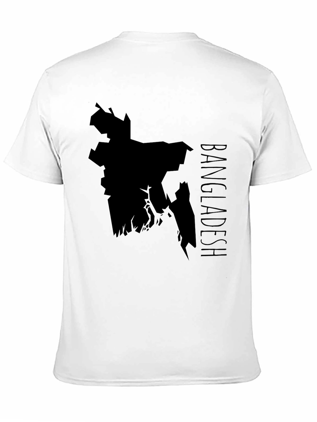 Bangladesh Map Graphic Tee - Black