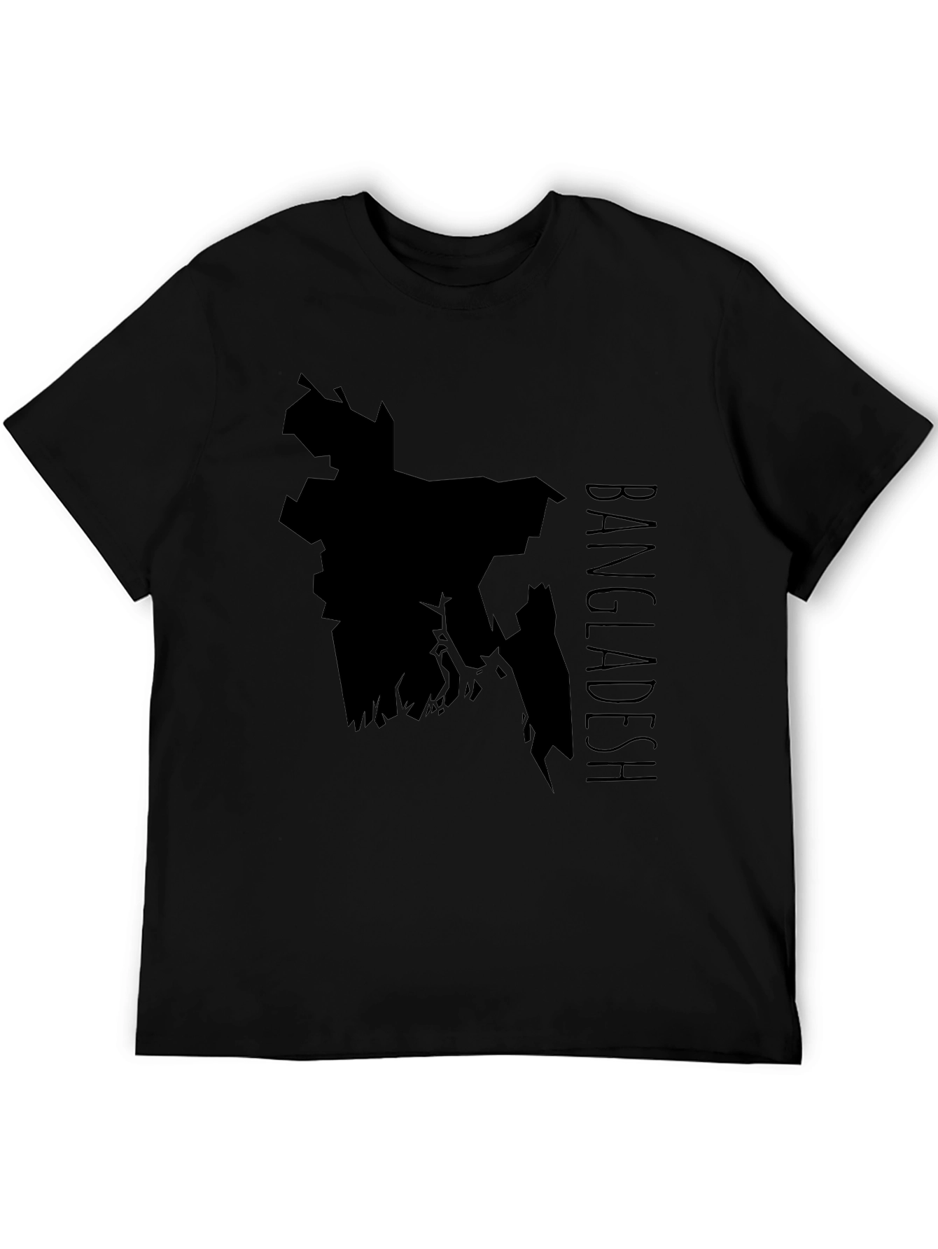 Bangladesh Map Graphic Tee - Black