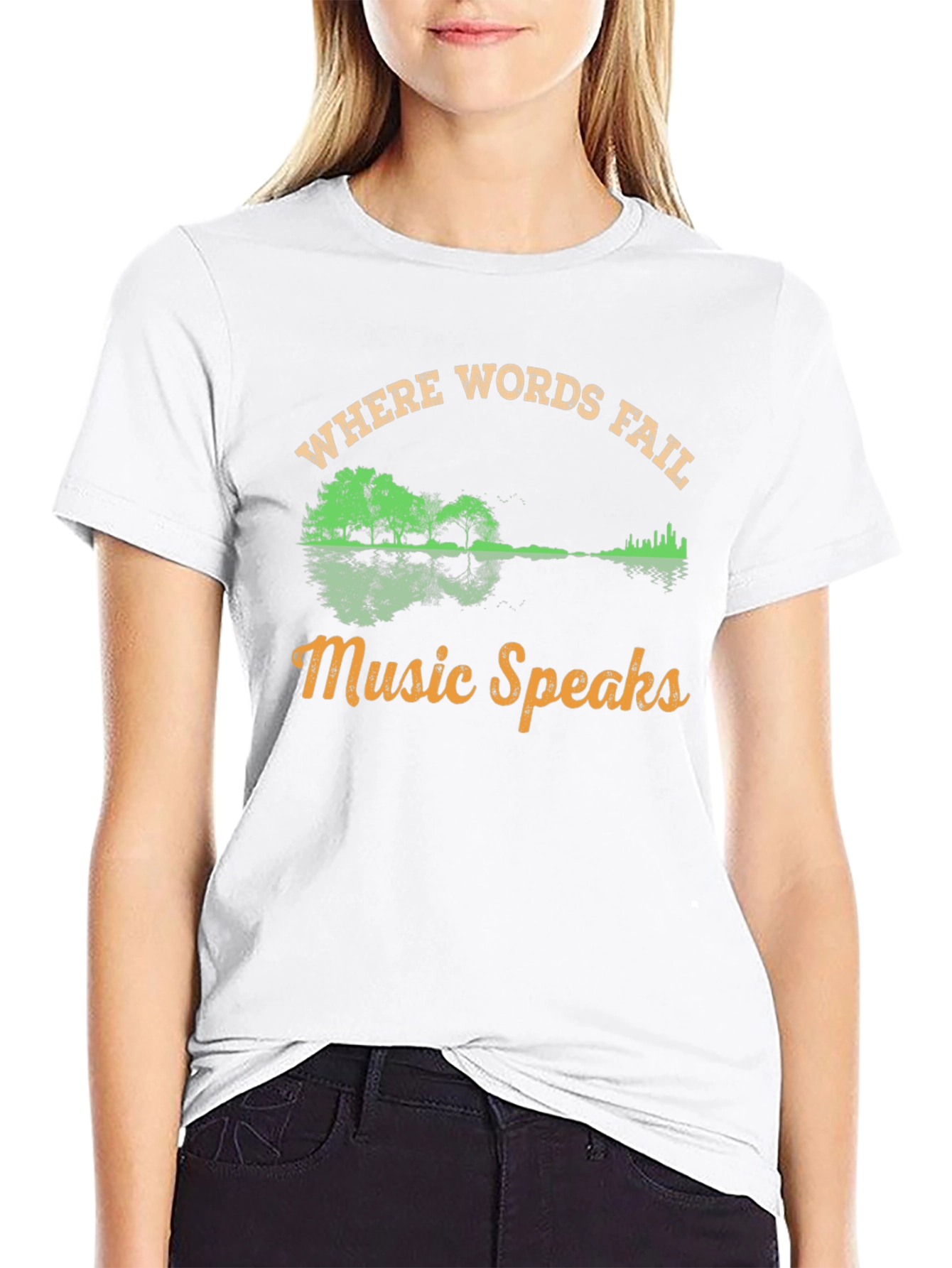 Music Speaks Graphic Tee