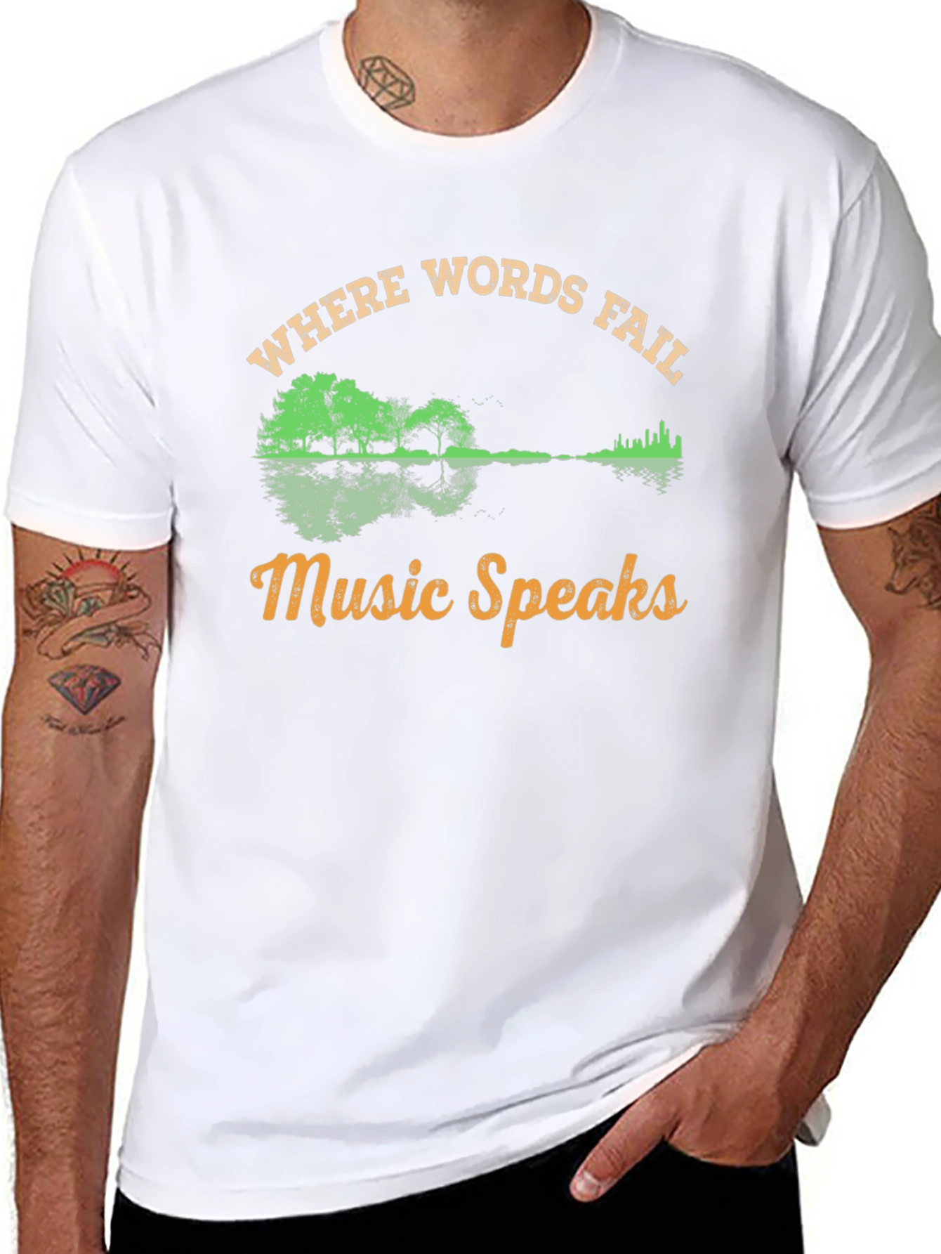 Music Speaks Graphic Tee