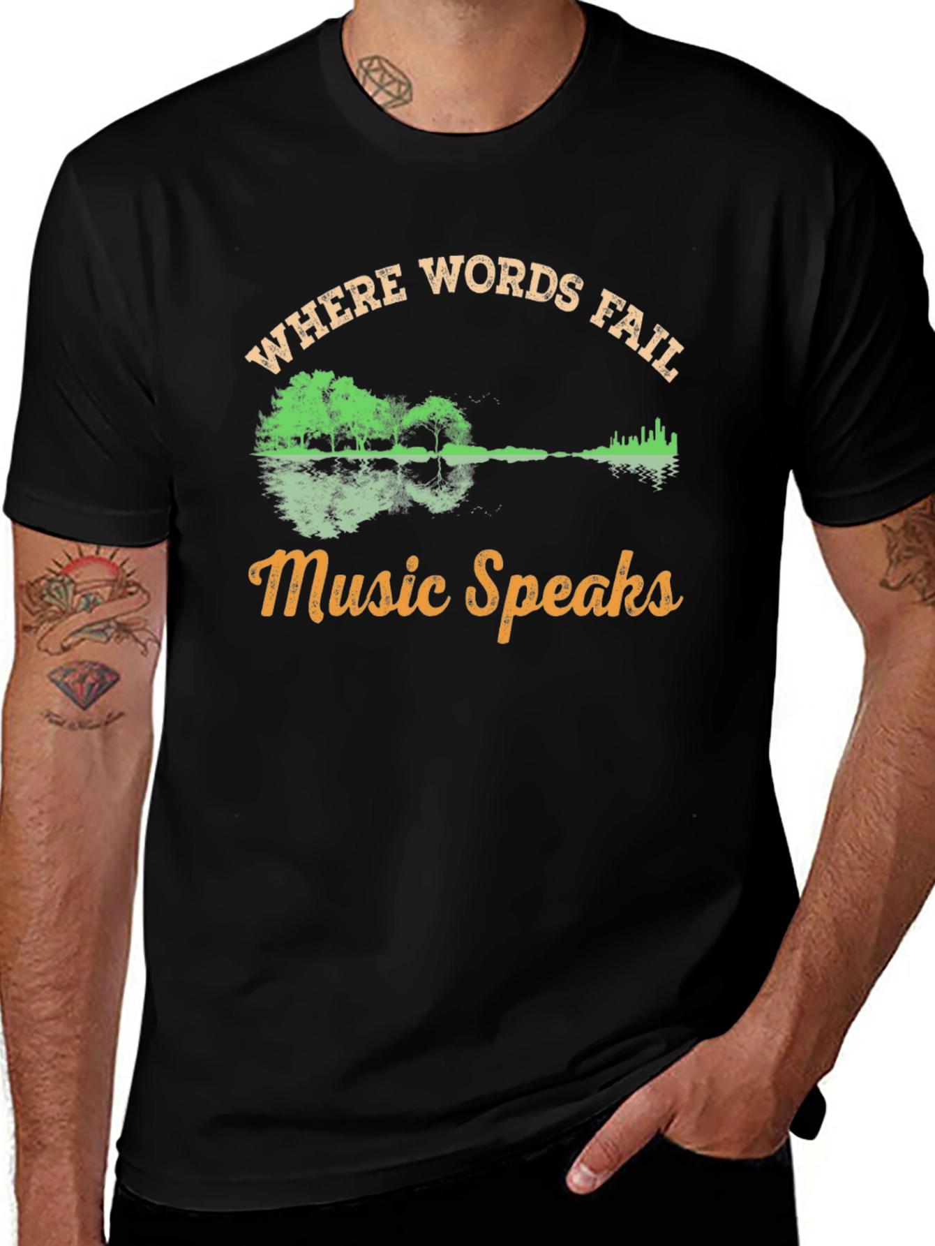 Music Speaks Graphic Tee