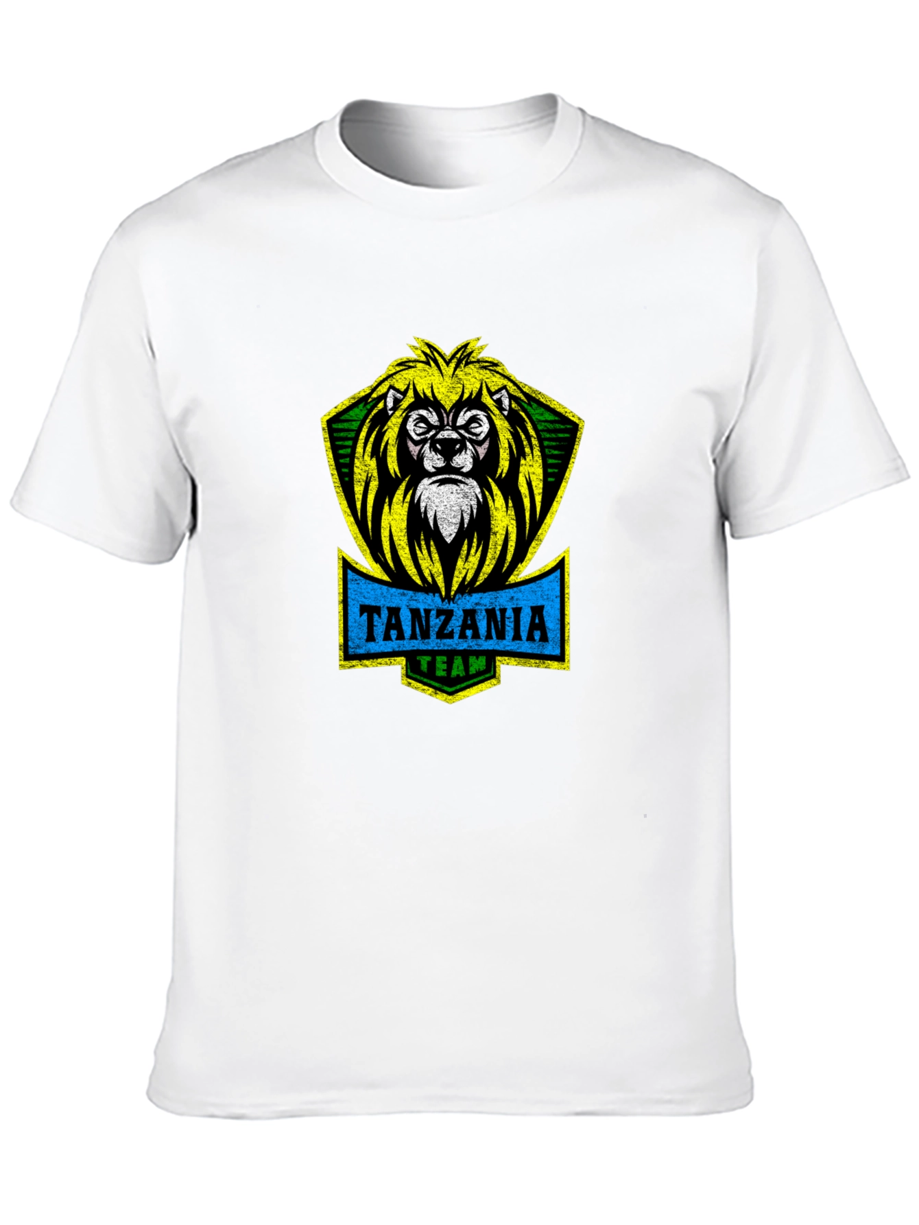 Tanzania Team Lion Graphic T-Shirt - Black