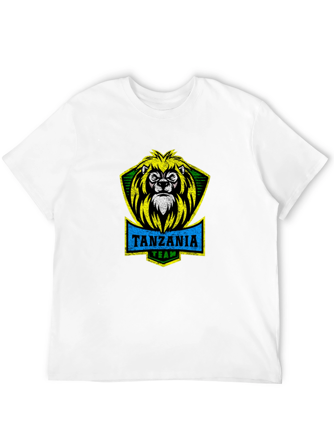 Tanzania Team Lion Graphic T-Shirt - Black