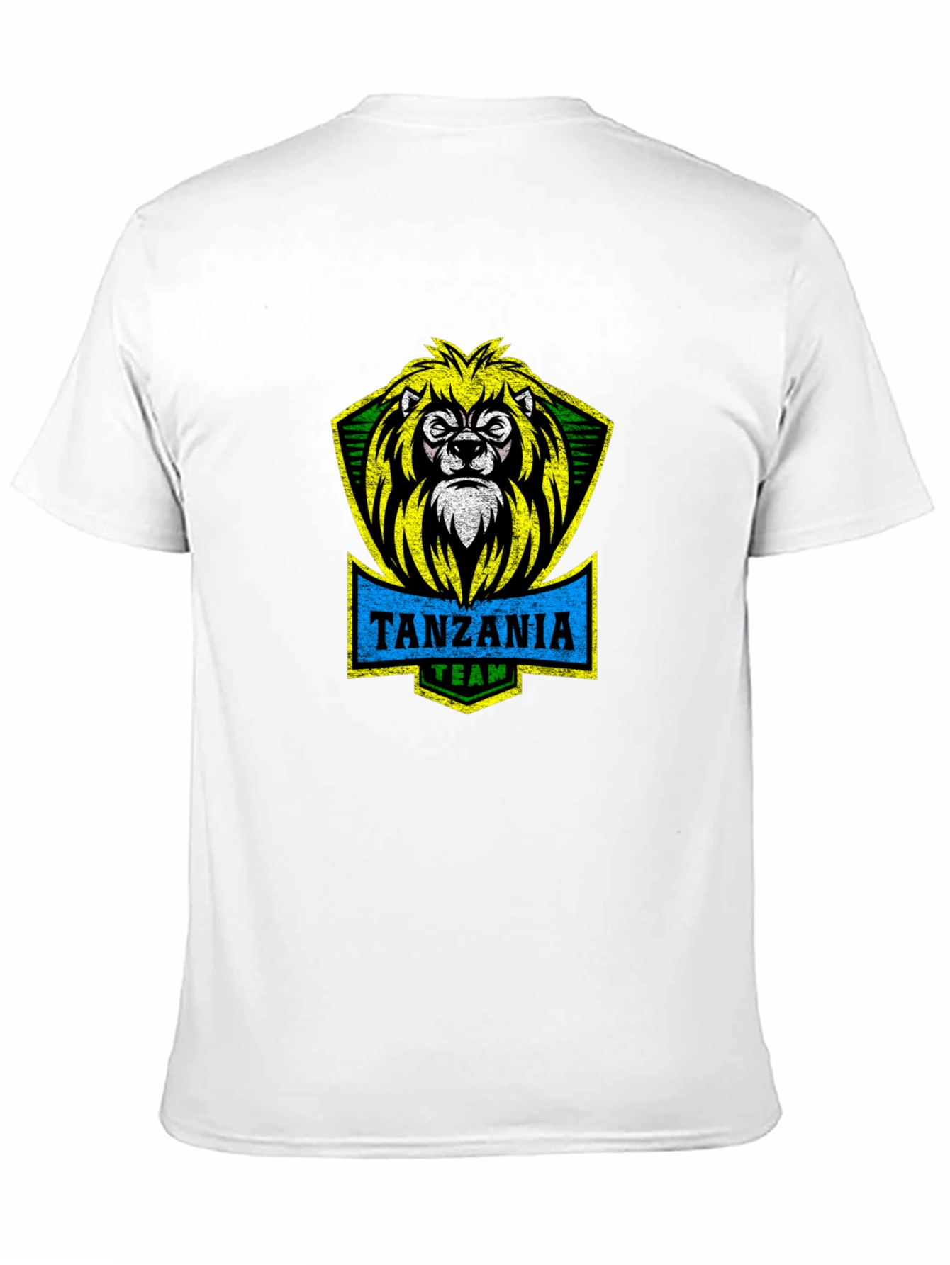 Tanzania Team Lion Graphic T-Shirt - Black
