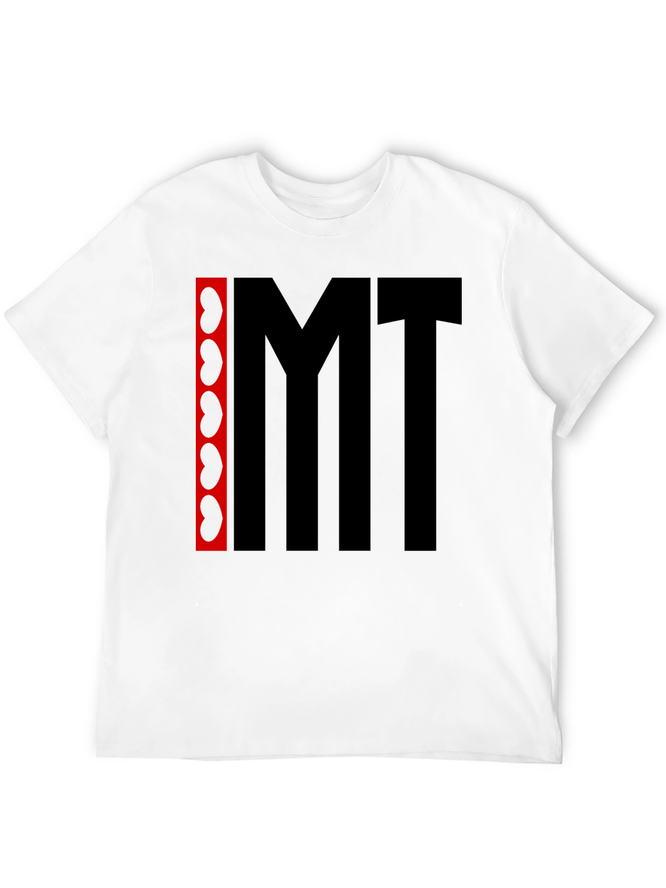 Funny I Heart MT Black Graphic Tee