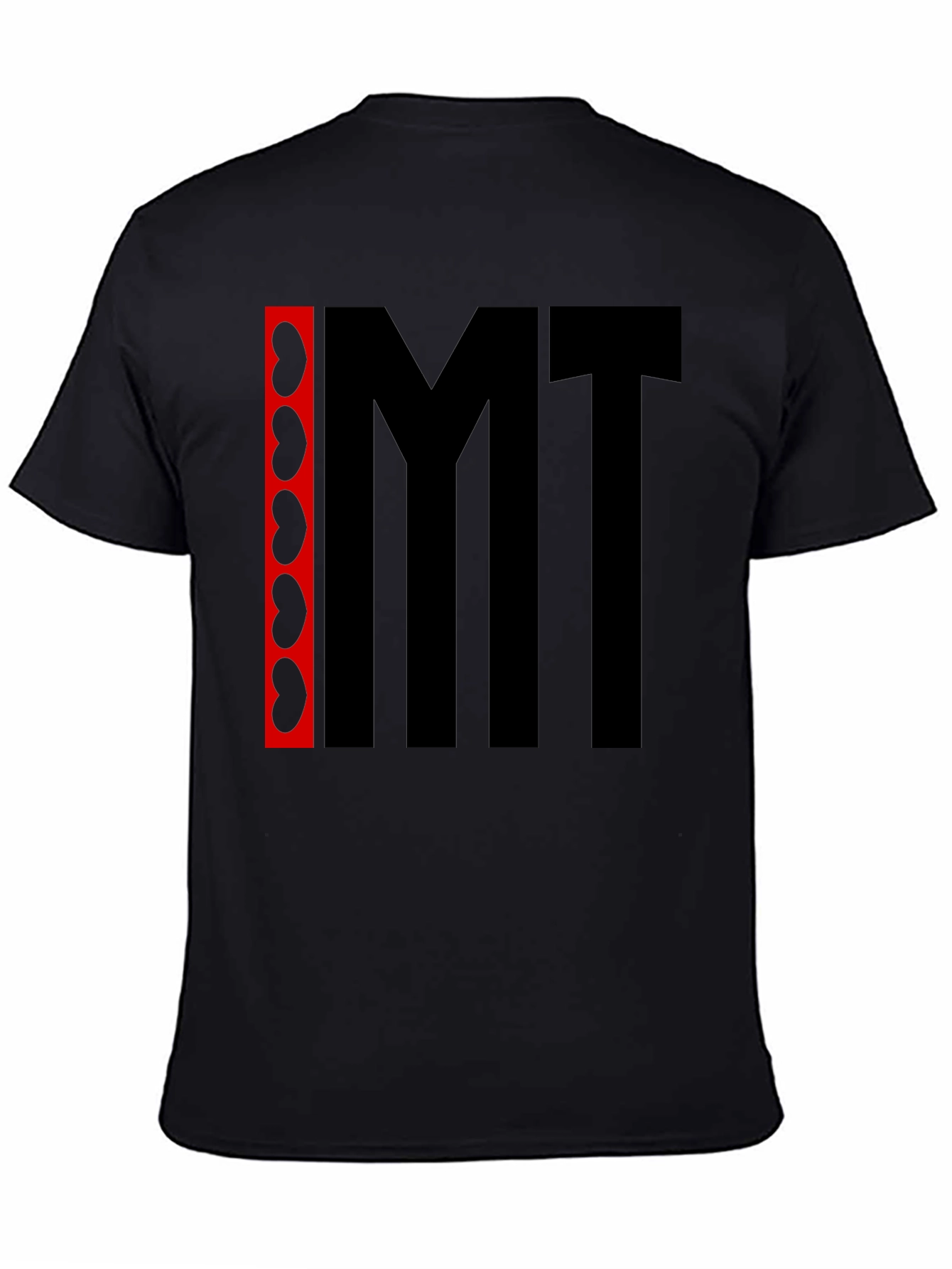 Funny I Heart MT Black Graphic Tee