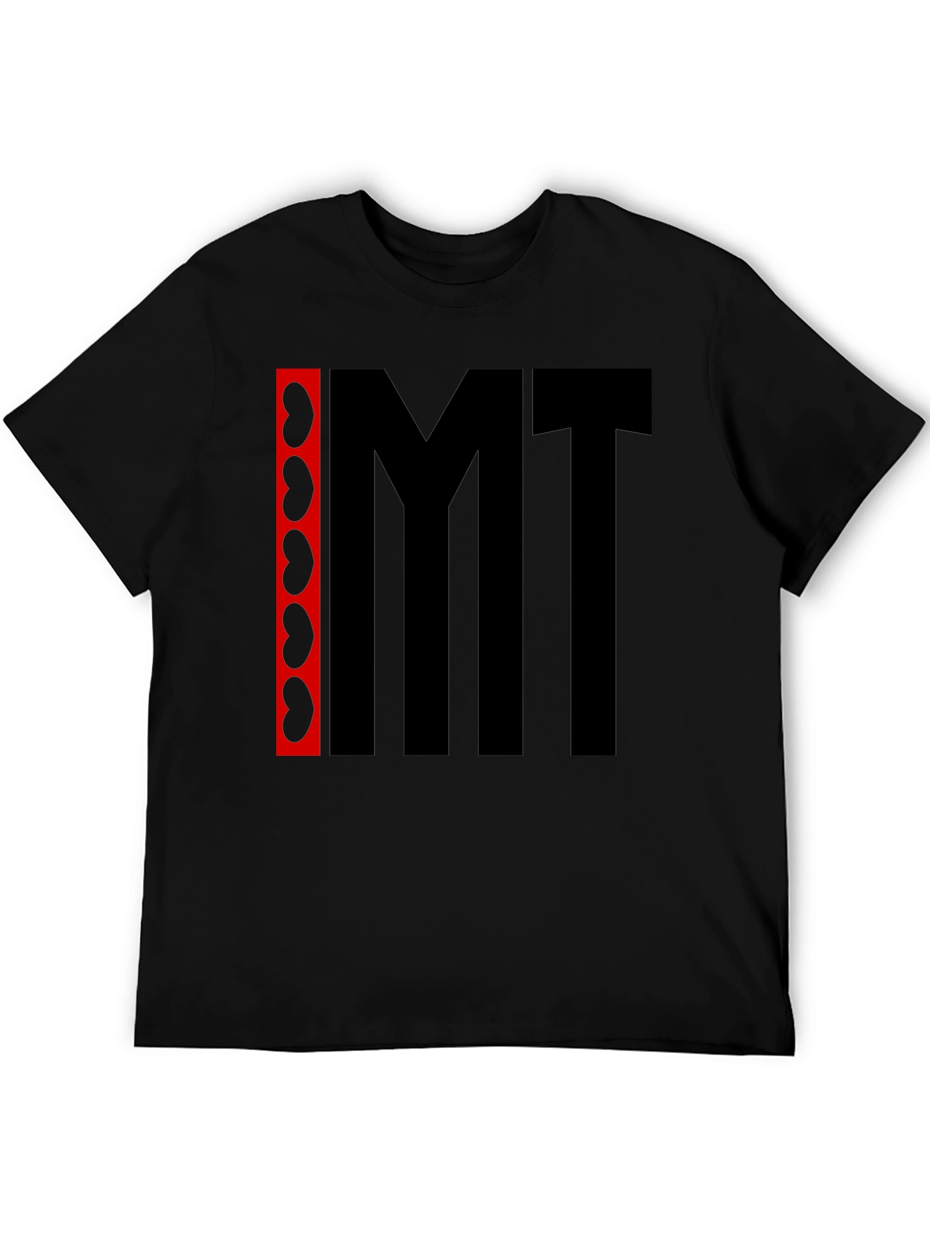 Funny I Heart MT Black Graphic Tee