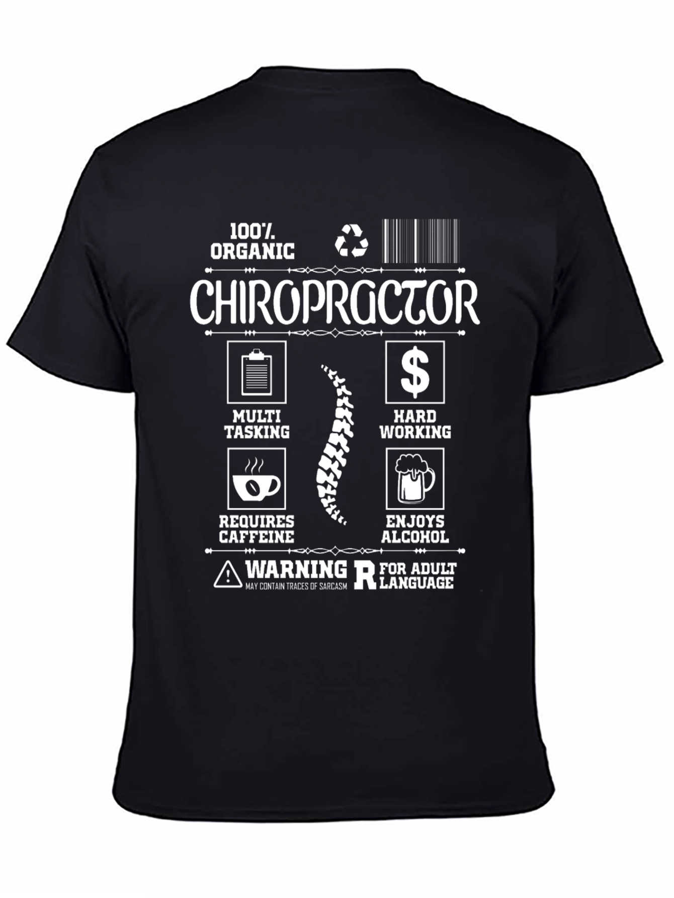 Chiropractor Organic Graphic T-Shirt