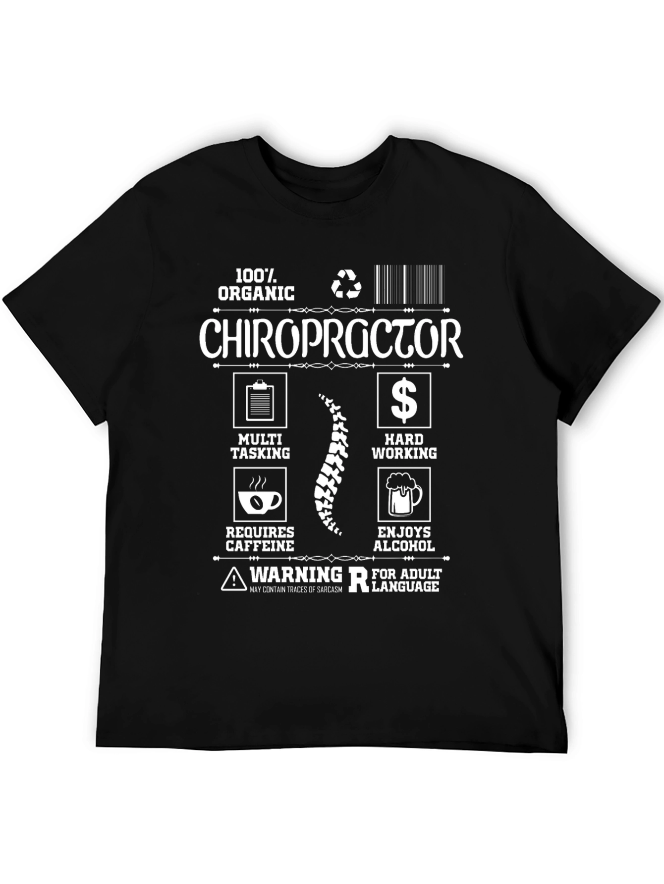 Chiropractor Organic Graphic T-Shirt