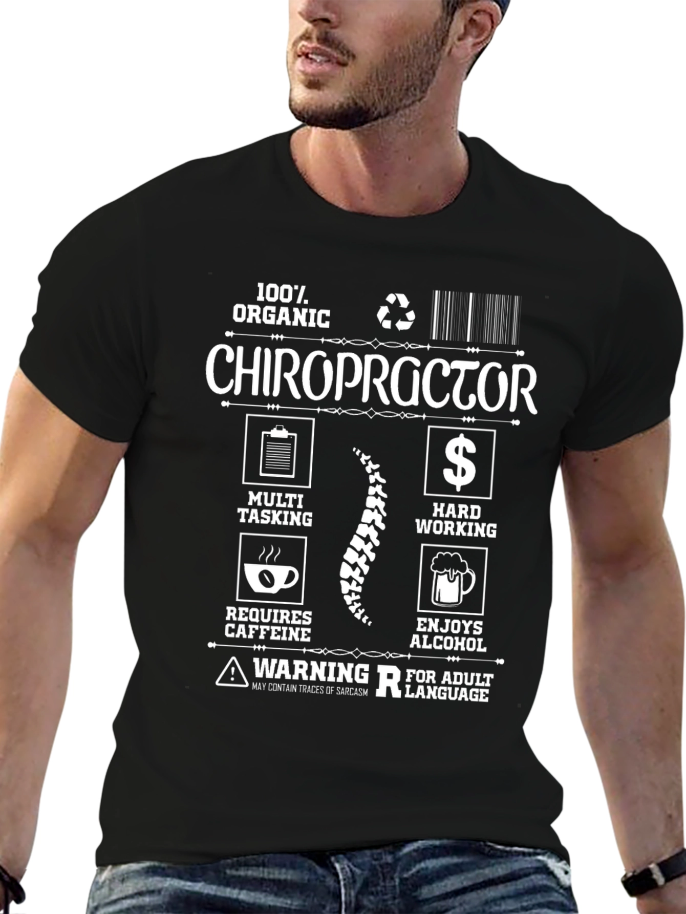 Chiropractor Organic Graphic T-Shirt