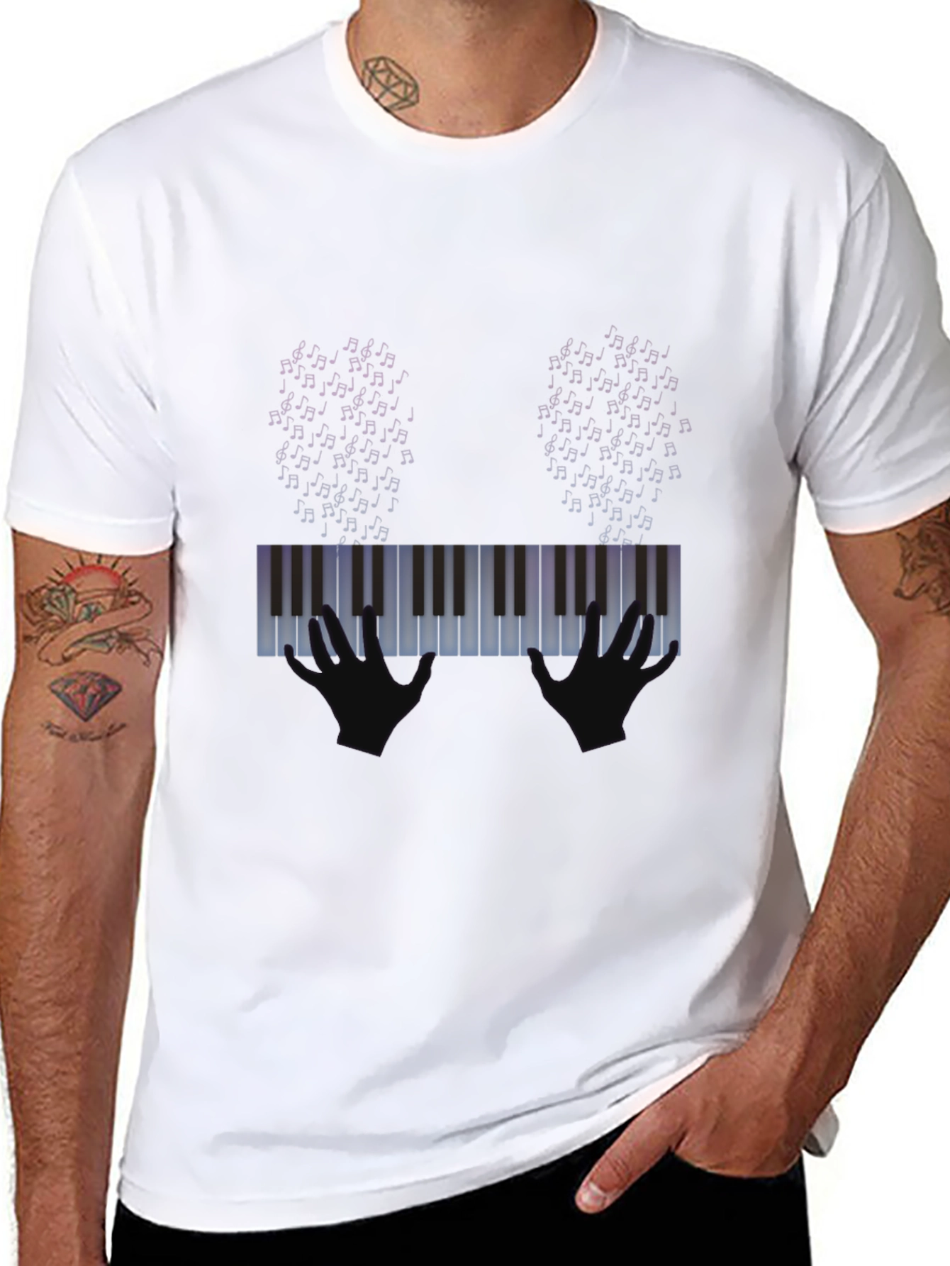 Piano Keys Graphic T-Shirt - Music Lover Tee