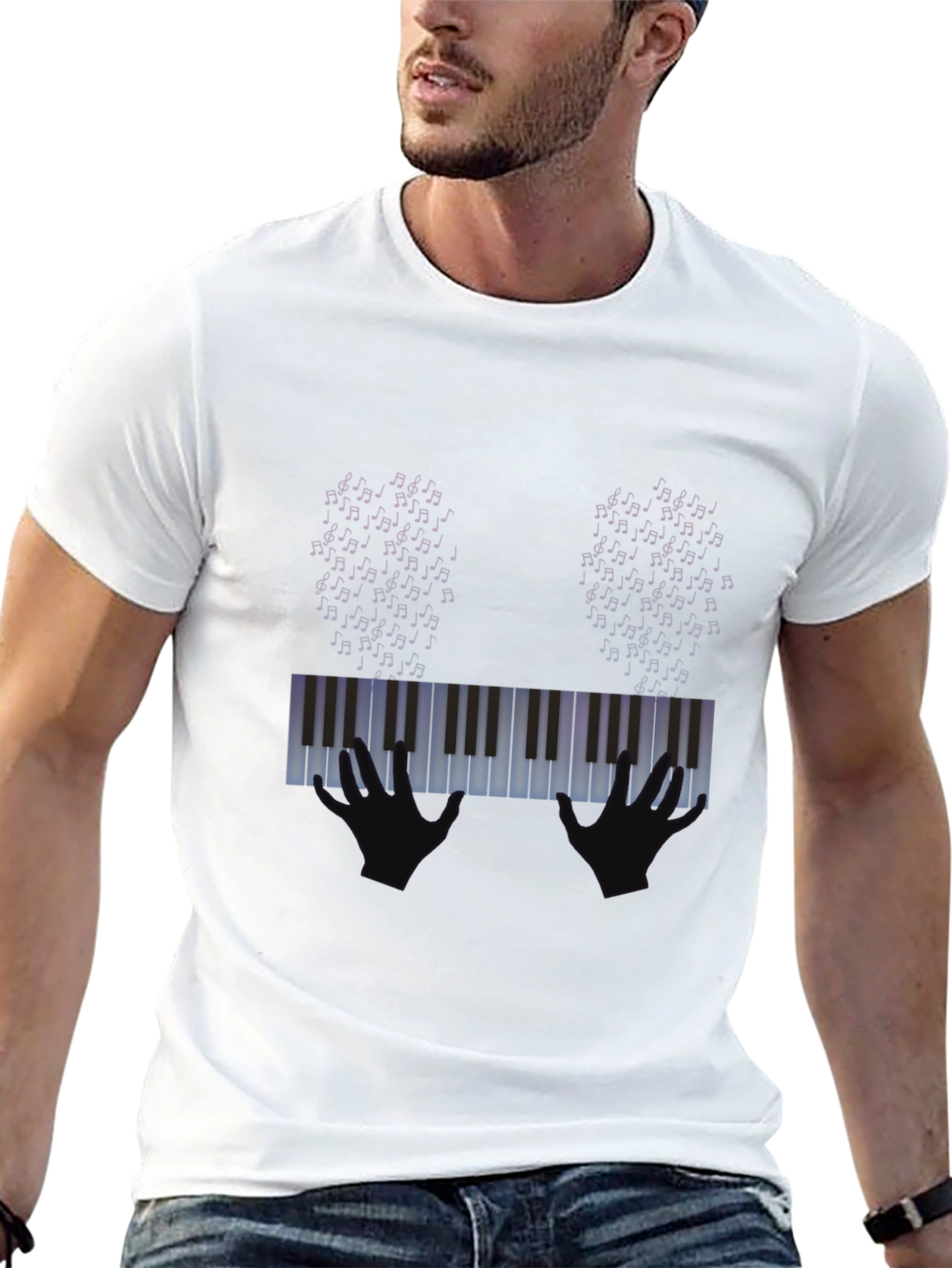 Piano Keys Graphic T-Shirt - Music Lover Tee