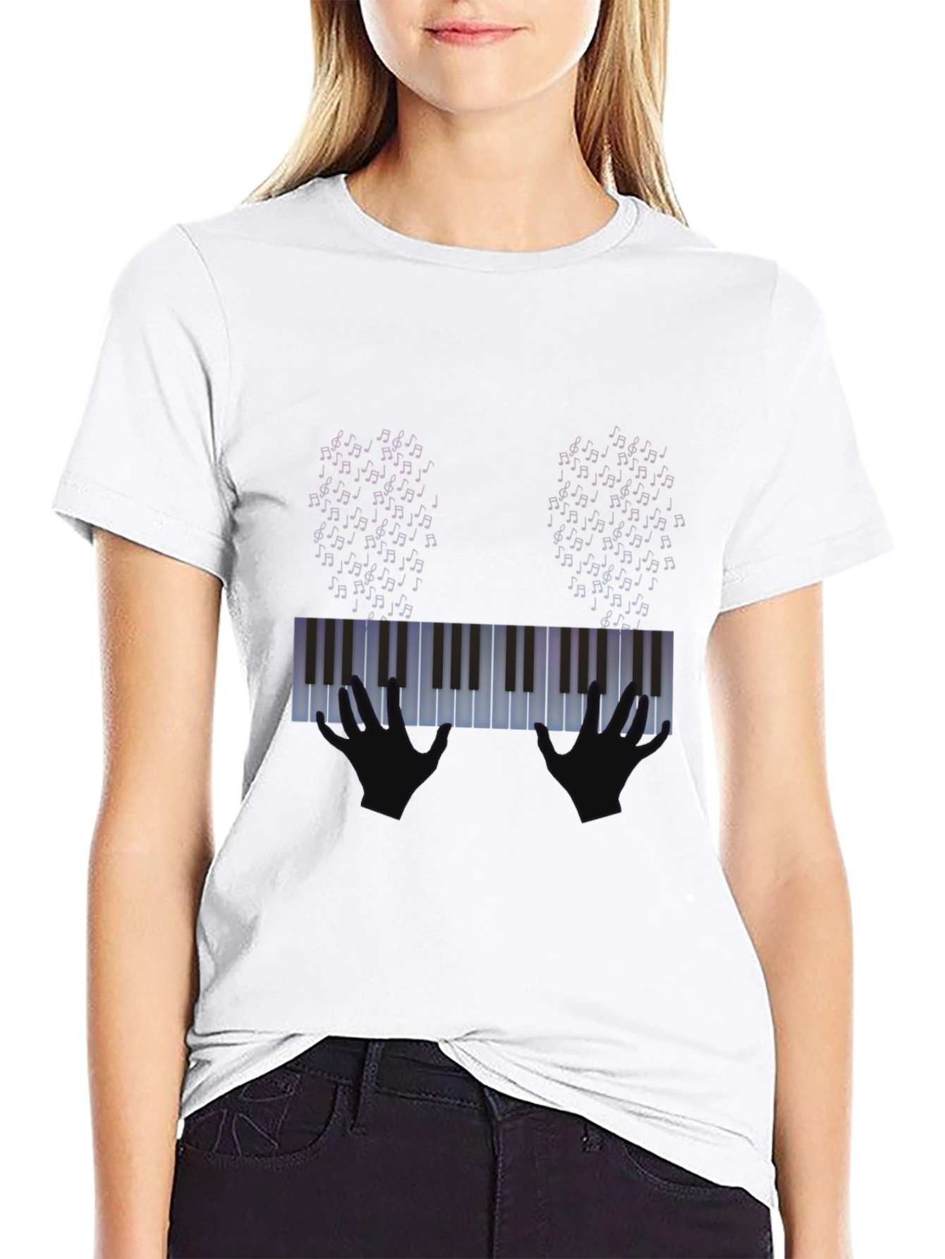 Piano Keys Graphic T-Shirt - Music Lover Tee