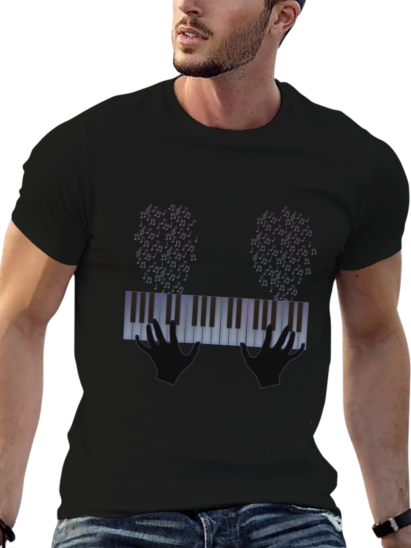 Piano Keys Graphic T-Shirt - Music Lover Tee