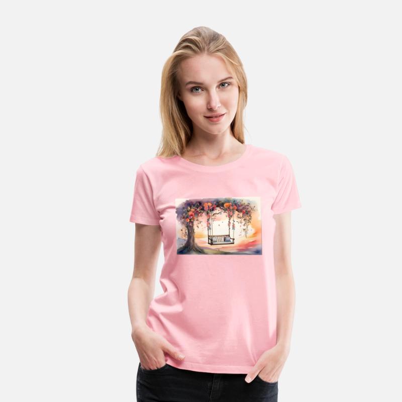 Watercolor Floral Swing