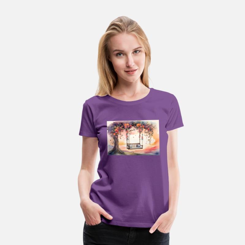 Watercolor Floral Swing