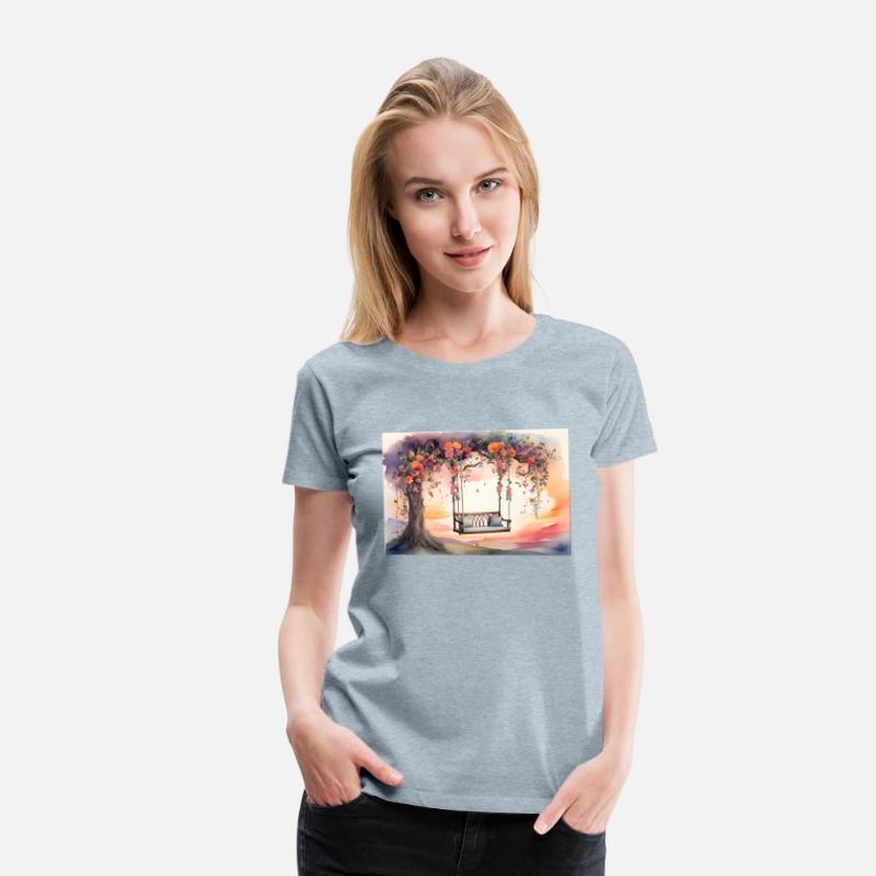 Watercolor Floral Swing