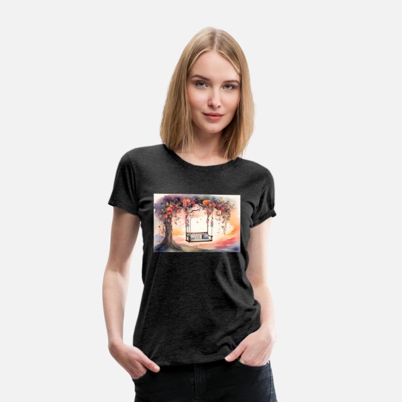 Watercolor Floral Swing