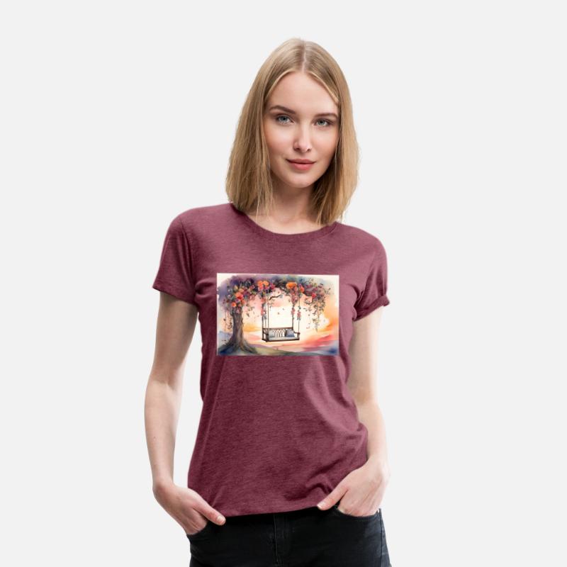 Watercolor Floral Swing