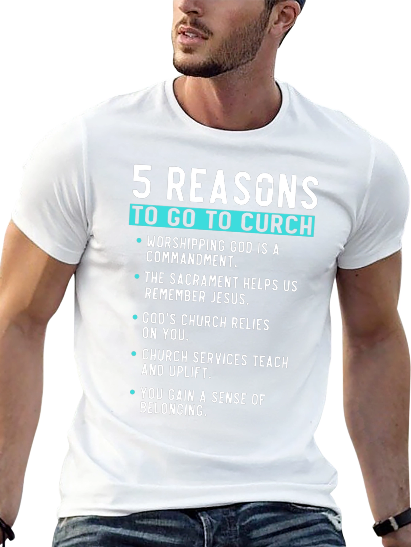 5 Reasons to Go to Church Graphic Tee
