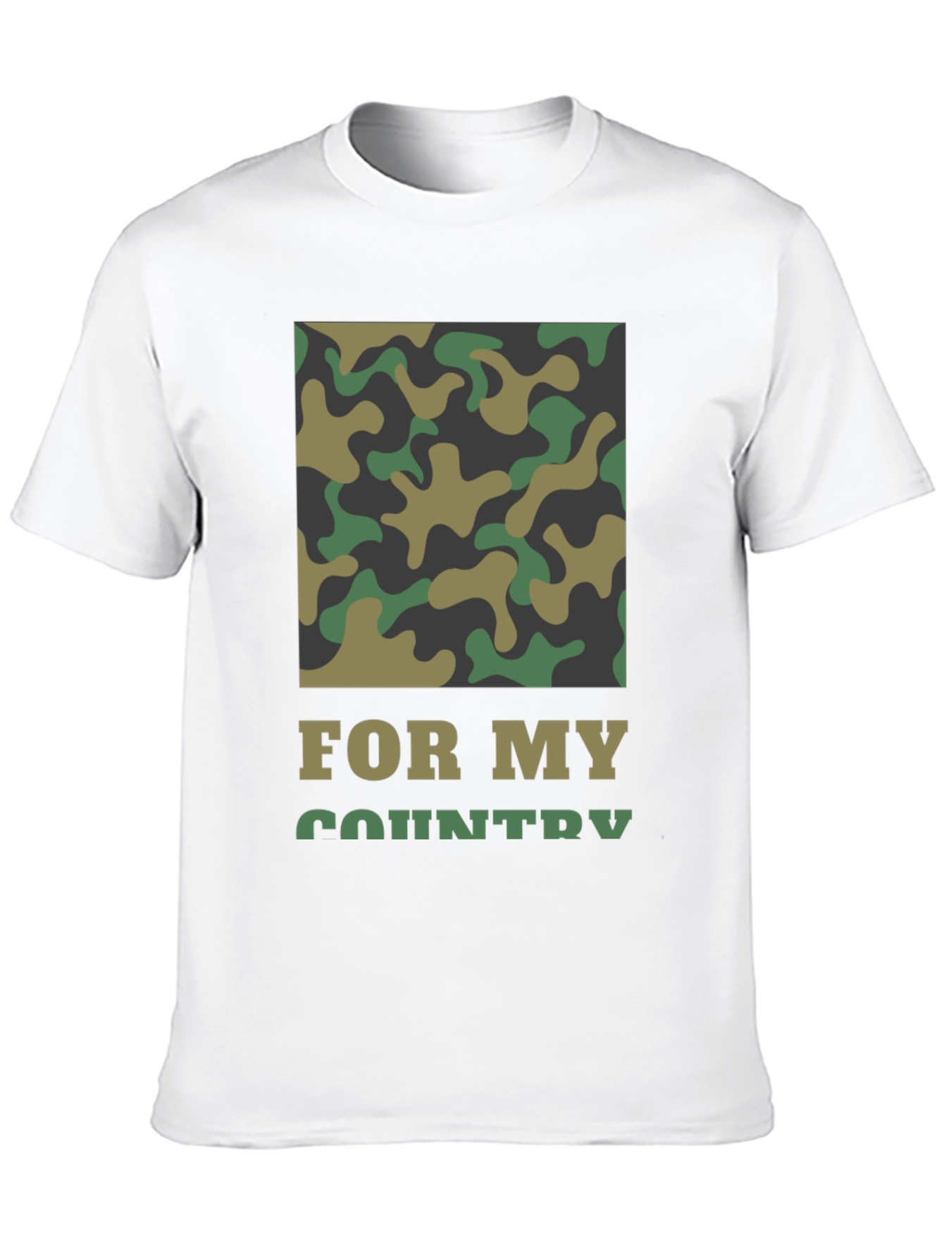For My Country Camo T-Shirt