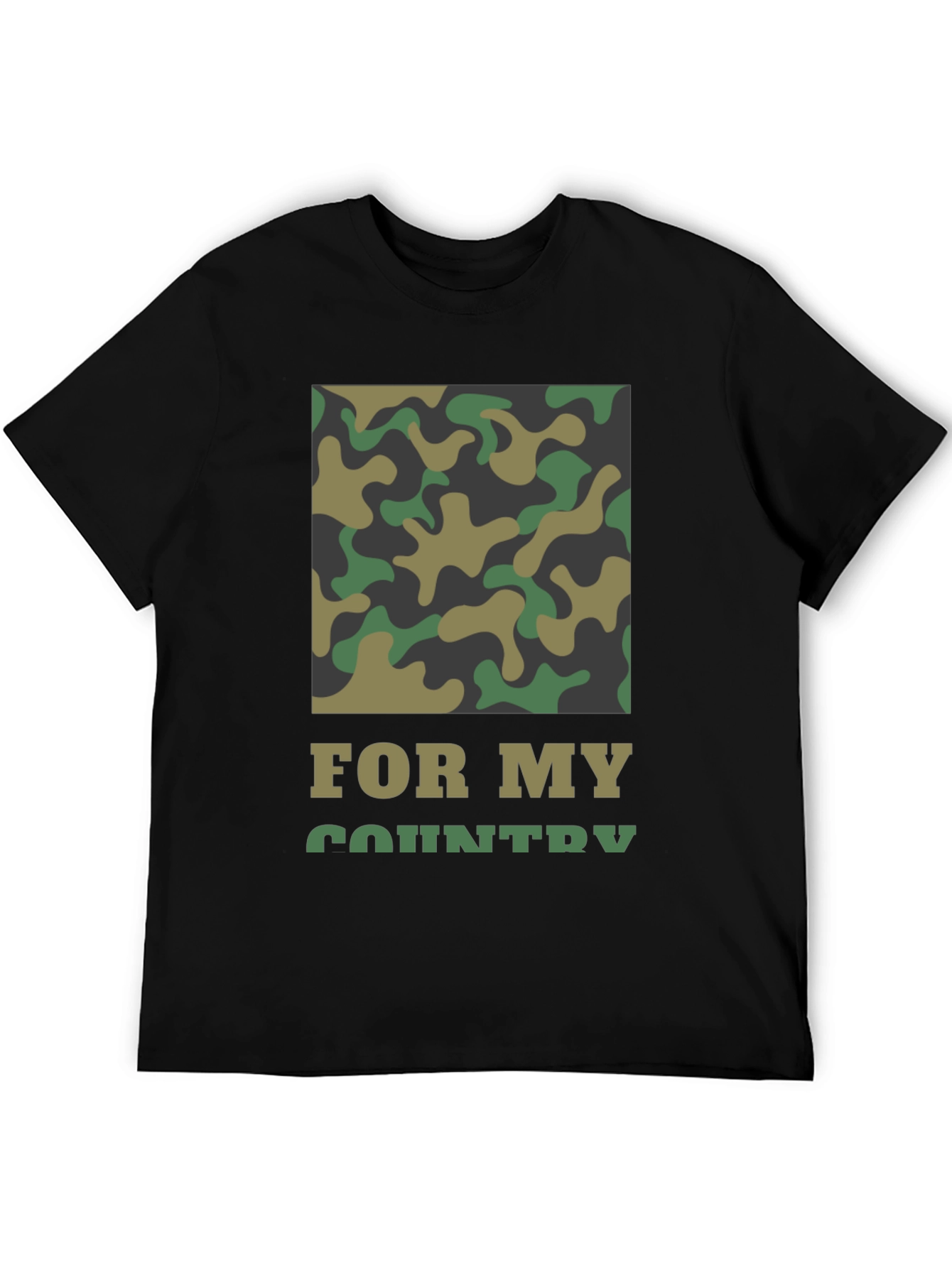 For My Country Camo T-Shirt
