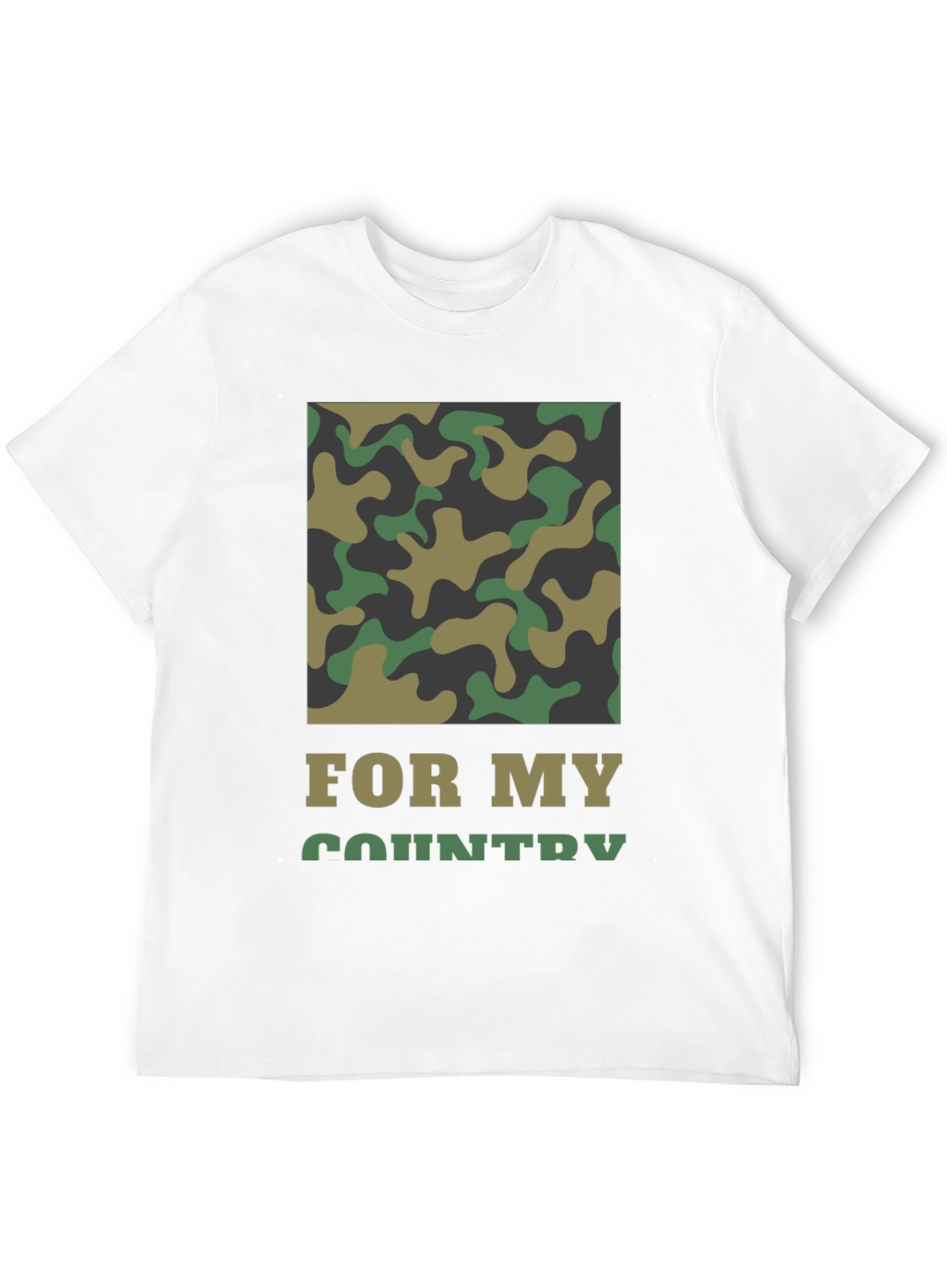 For My Country Camo T-Shirt
