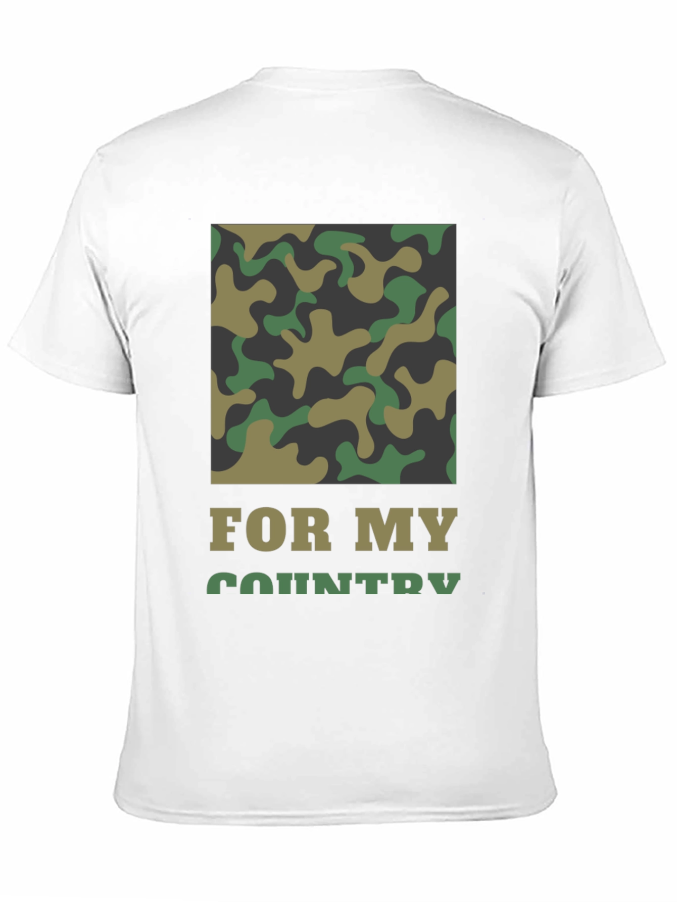For My Country Camo T-Shirt