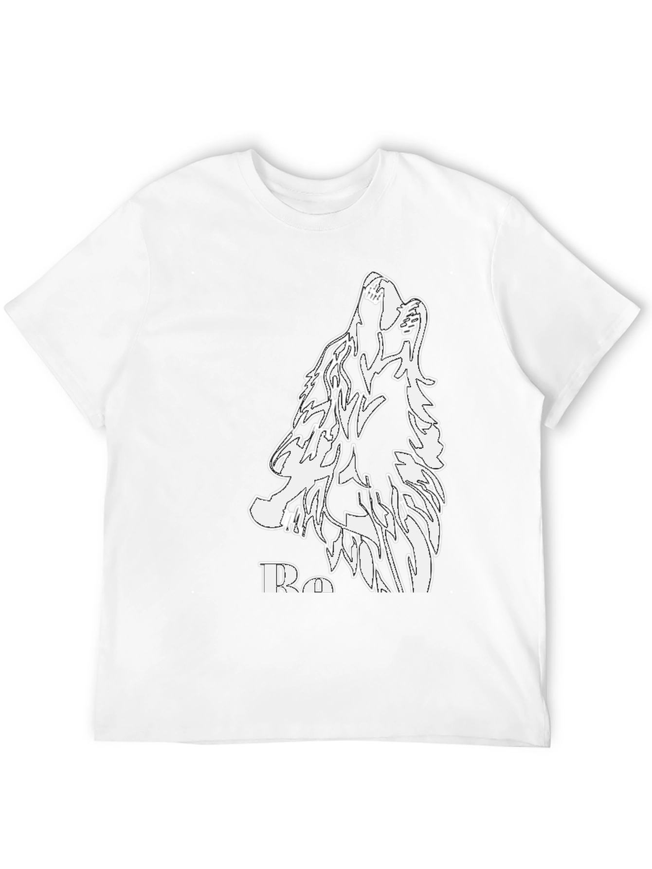 Wolf Howl Graphic Black T-Shirt