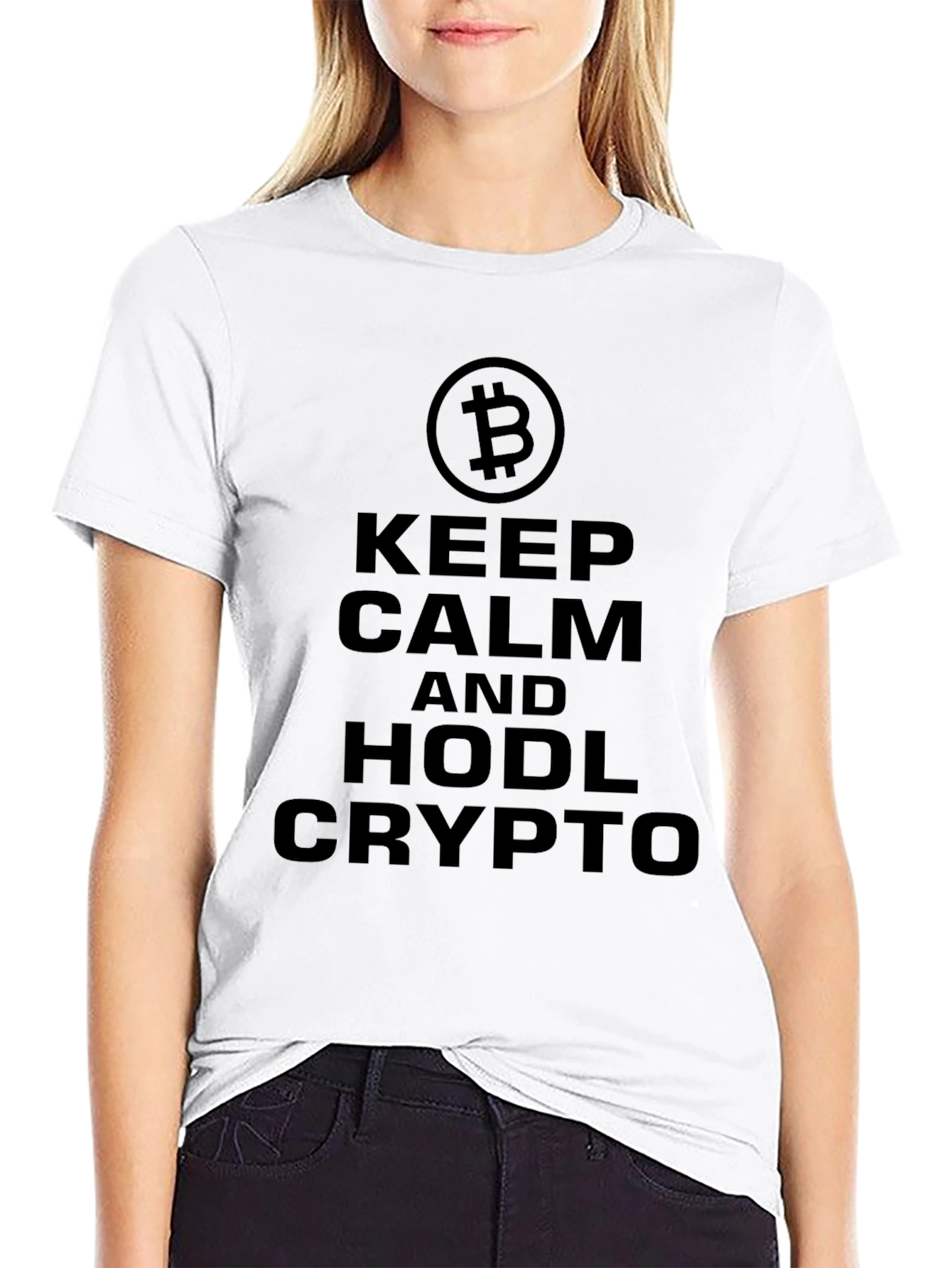 Keep Calm HODL Crypto Black T-Shirt