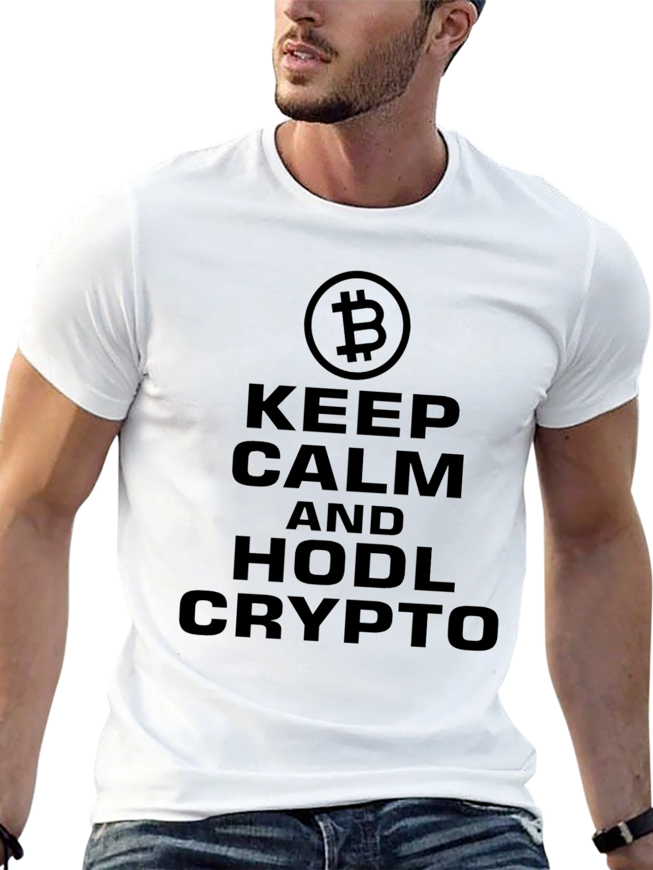Keep Calm HODL Crypto Black T-Shirt