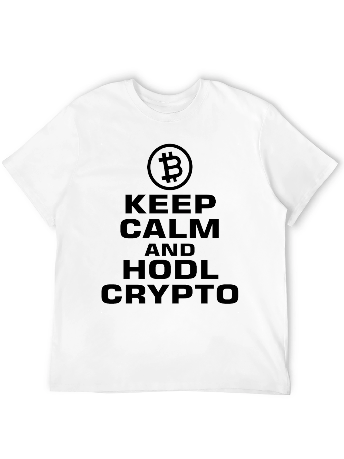 Keep Calm HODL Crypto Black T-Shirt