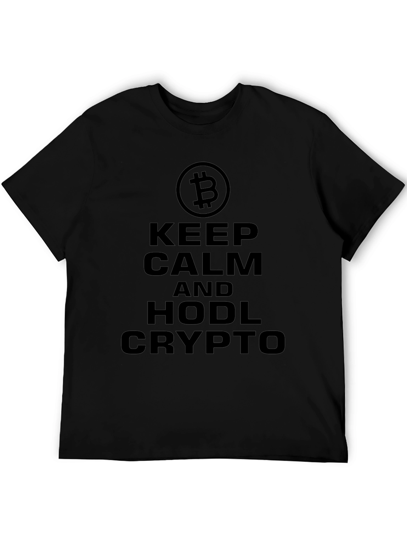 Keep Calm HODL Crypto Black T-Shirt