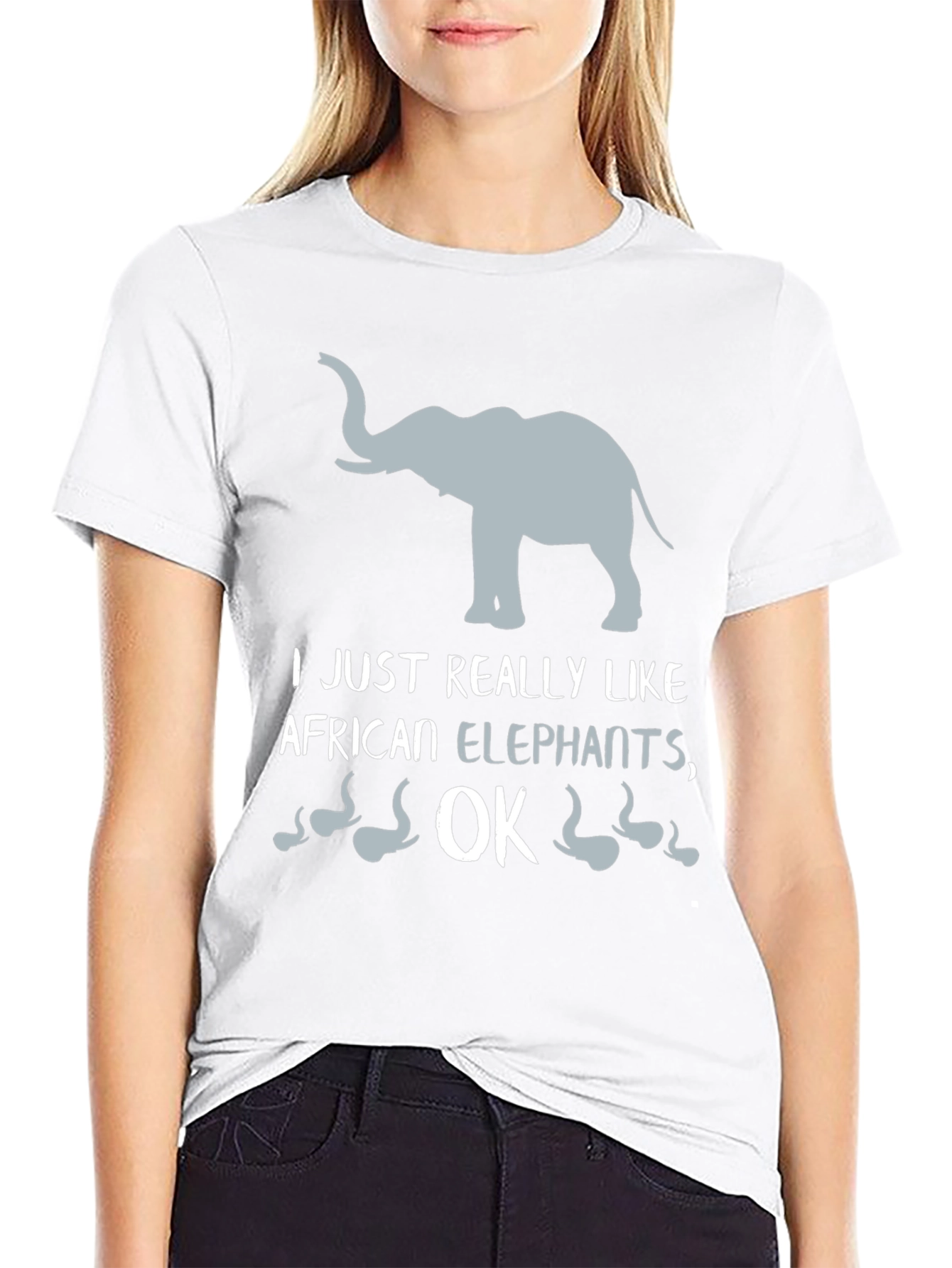 African Elephant Lover Black T-Shirt