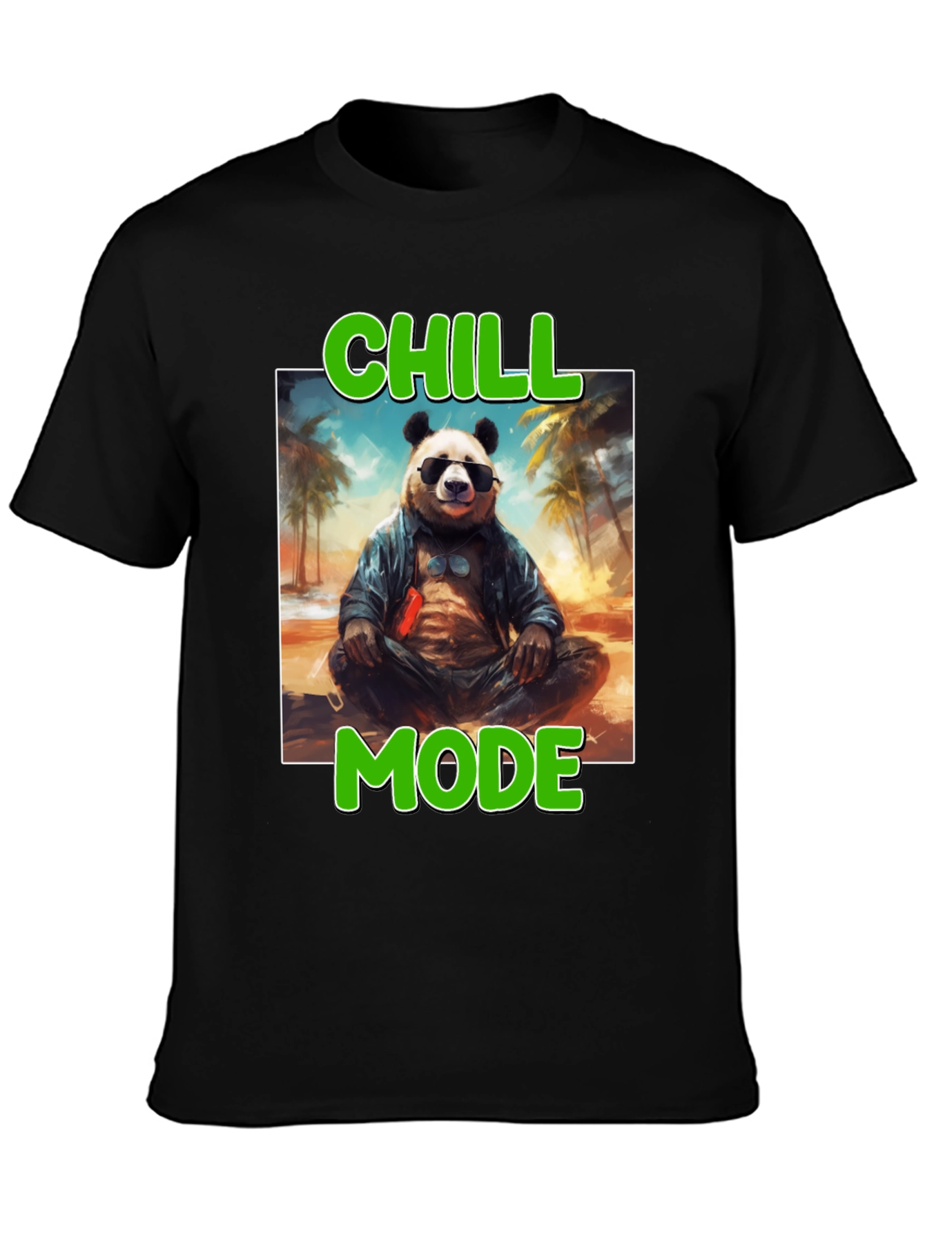 Chill Mode Panda Graphic Tee