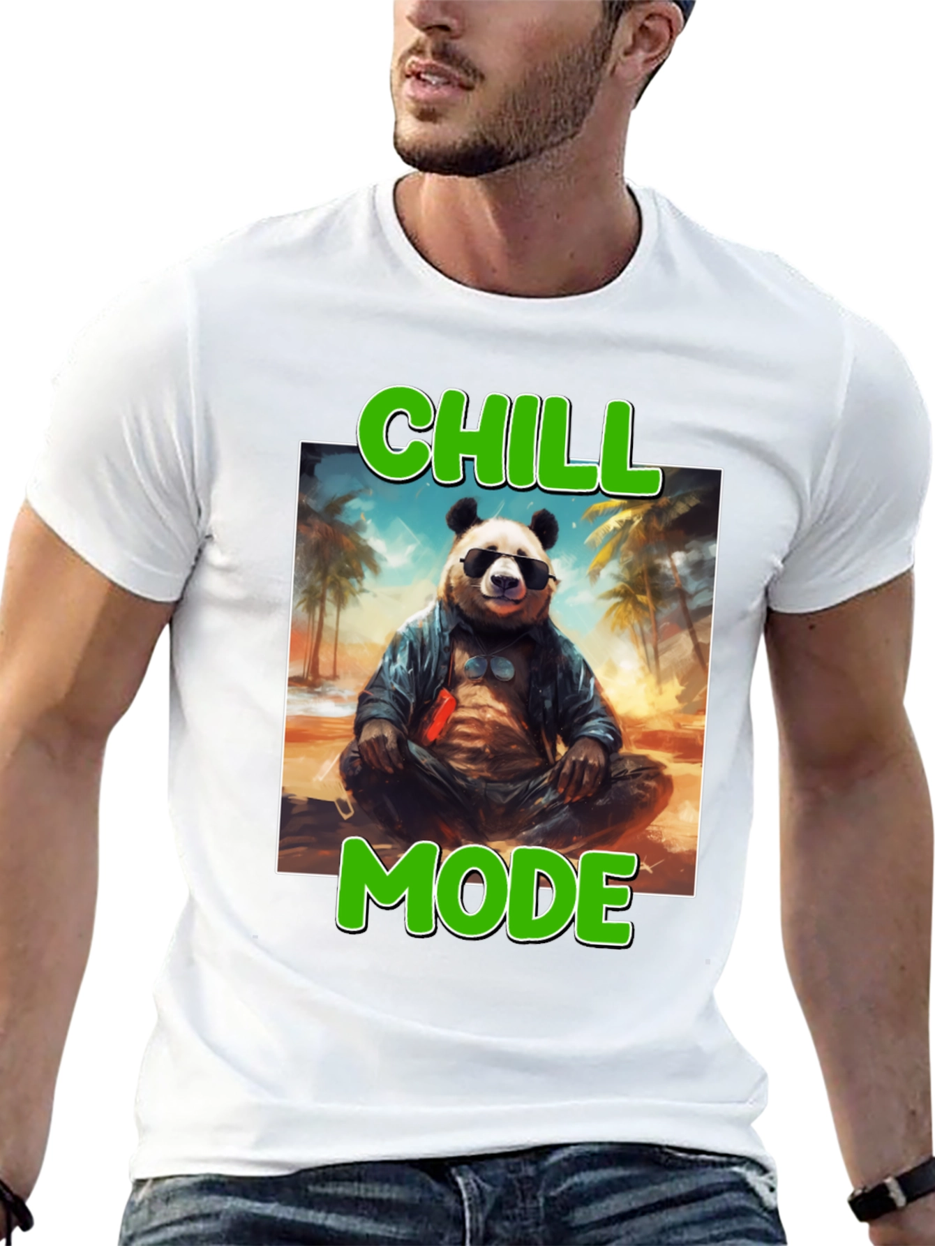 Chill Mode Panda Graphic Tee