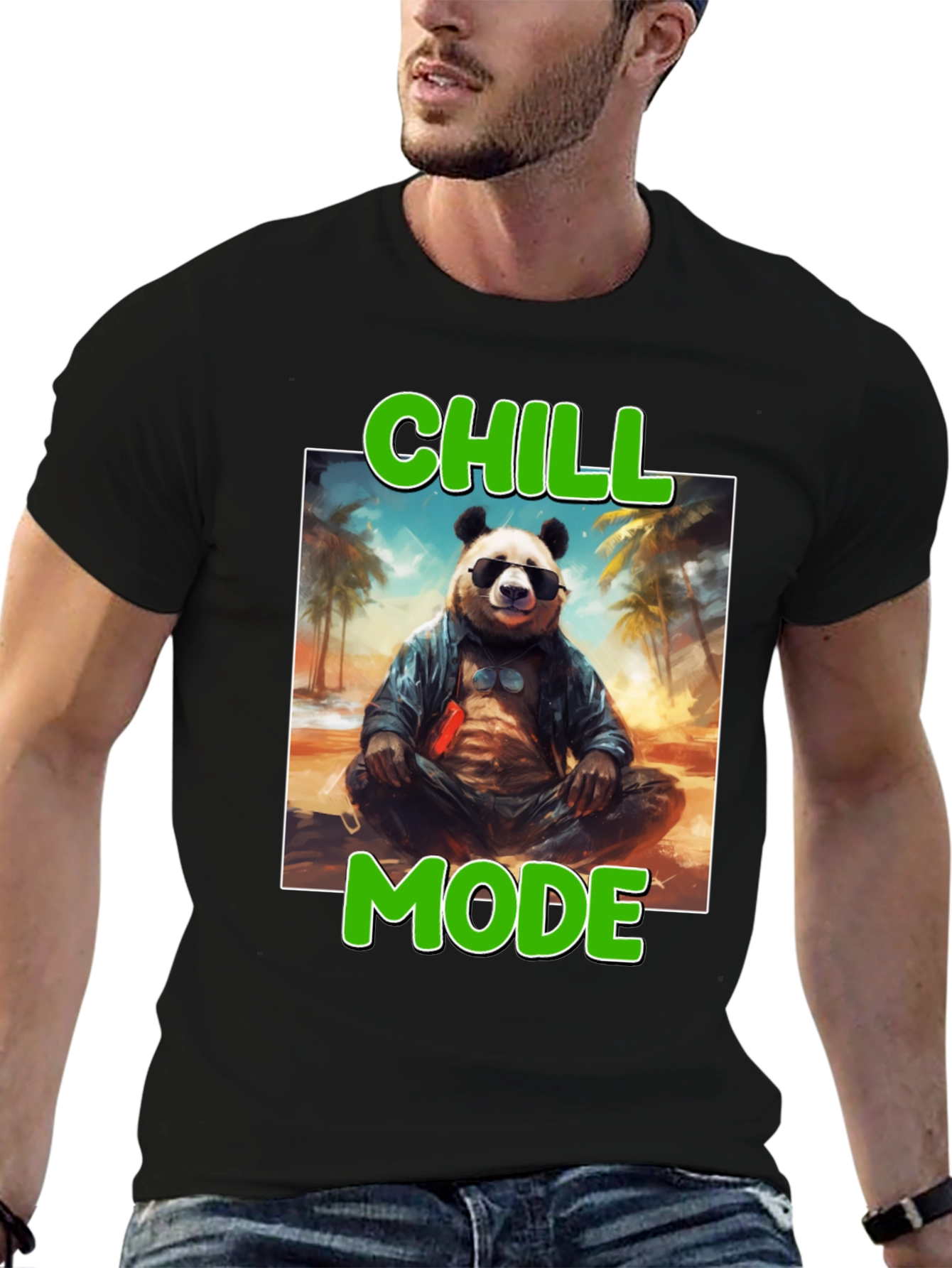 Chill Mode Panda Graphic Tee