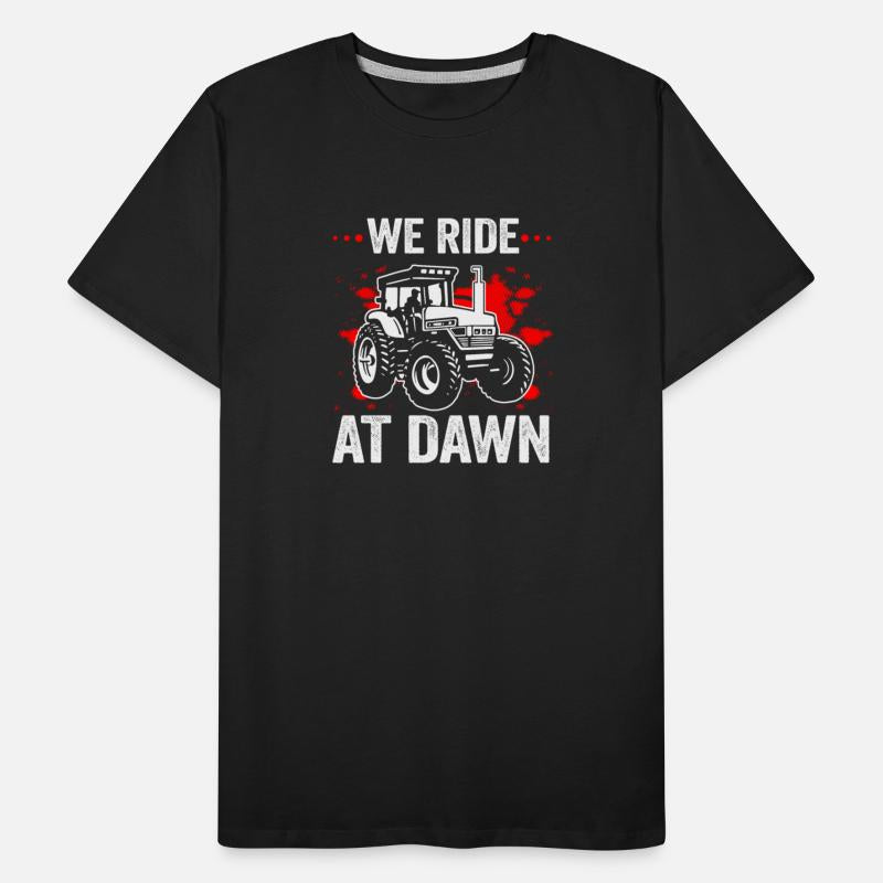 We Ride At Dawn Dad Lawn Mower Make Laugh Day Yard