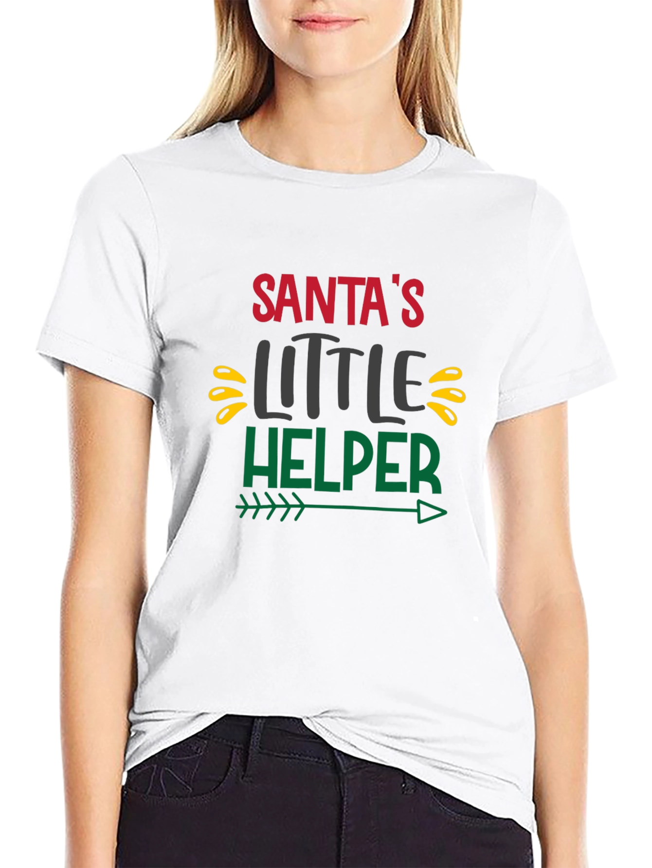 Santas Little Helper Holiday T-Shirt
