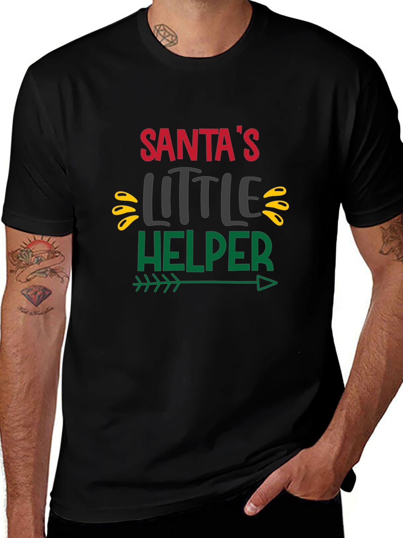 Santas Little Helper Holiday T-Shirt
