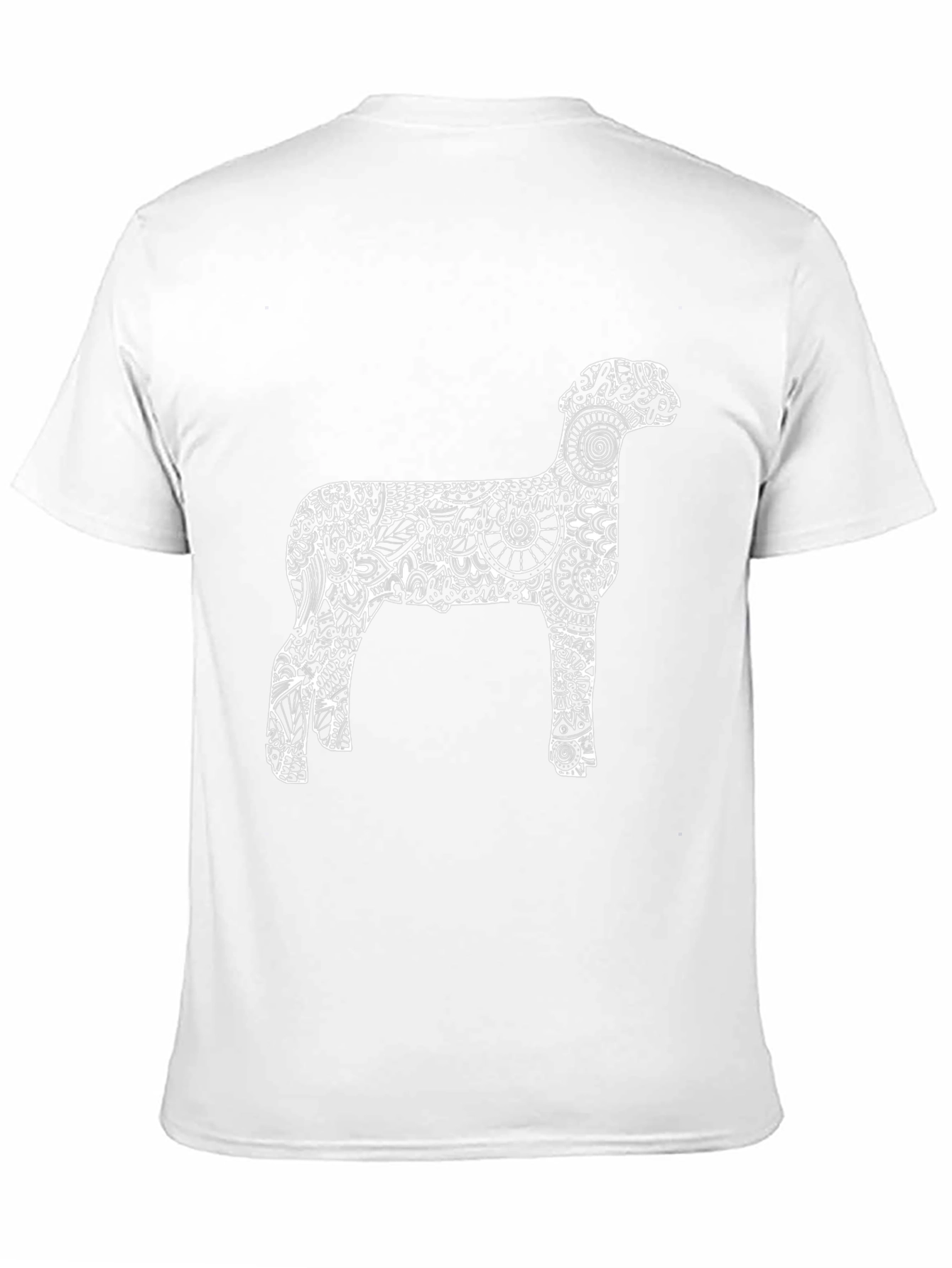 Unique Sheep Graphic Tee - Stylish Mens Black T-Shirt