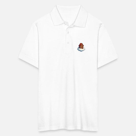 Whimsical Cloud Cottage Illustration