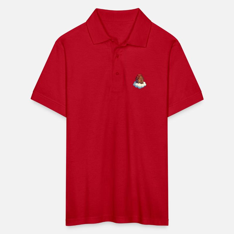 Whimsical Cloud Cottage Illustration