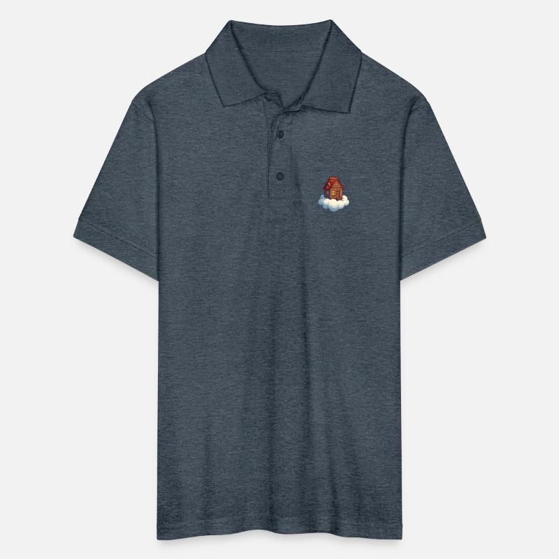 Whimsical Cloud Cottage Illustration