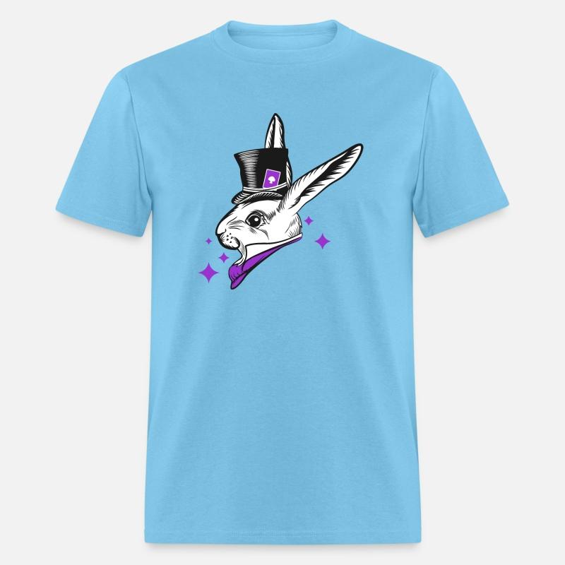 white rabbit head with top hat