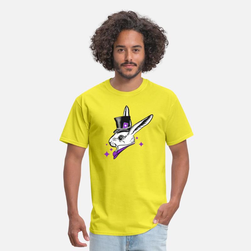 white rabbit head with top hat