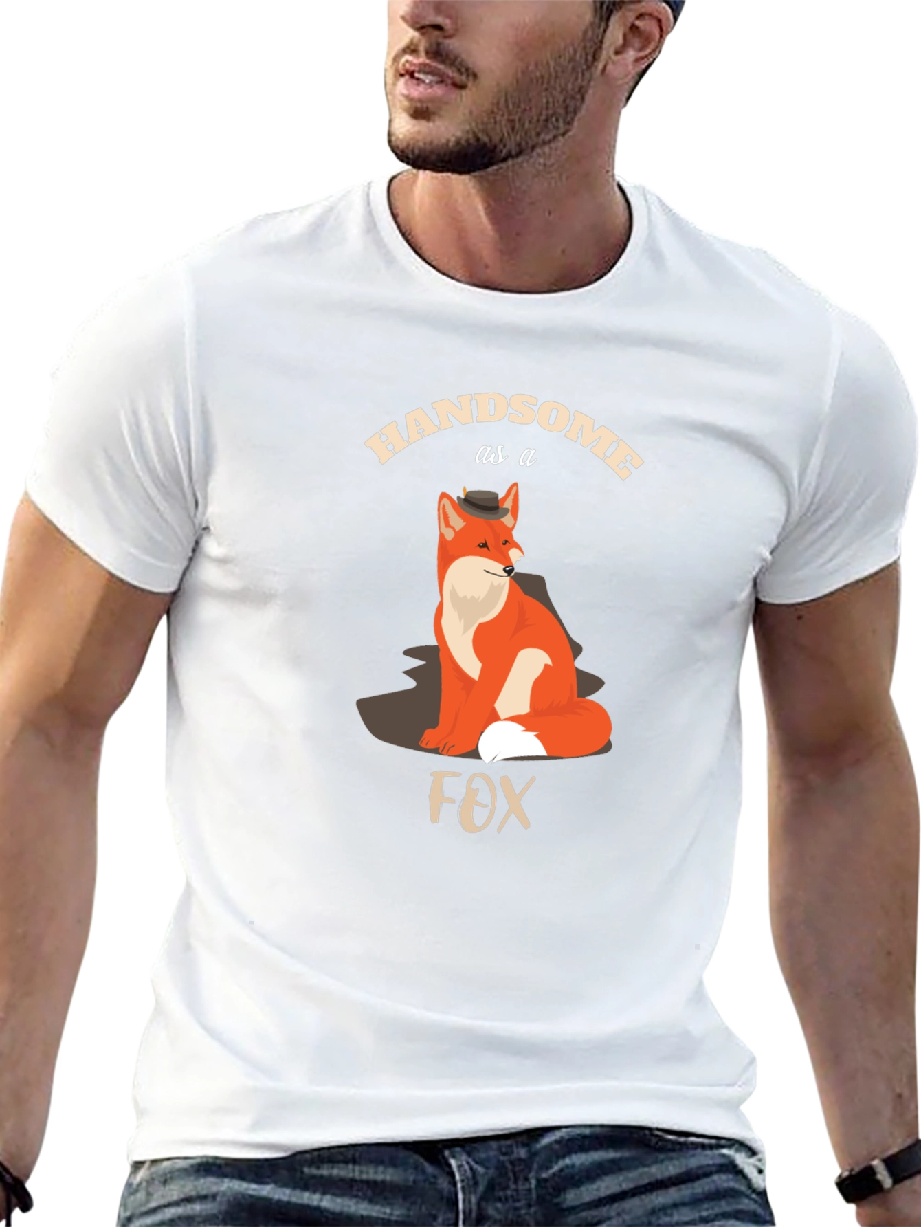Handsome Fox Graphic T-Shirt