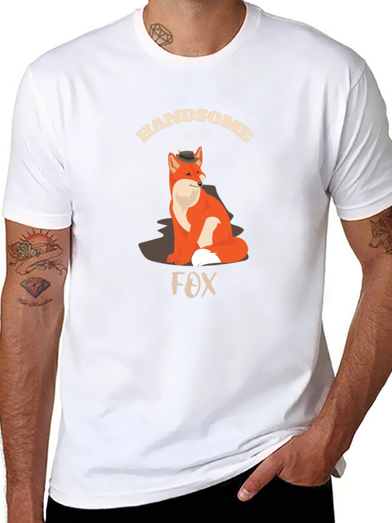Handsome Fox Graphic T-Shirt