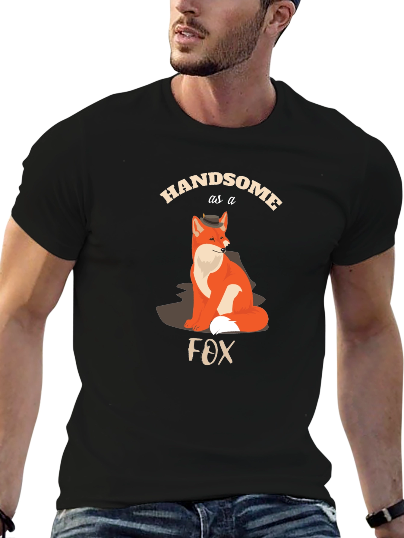 Handsome Fox Graphic T-Shirt