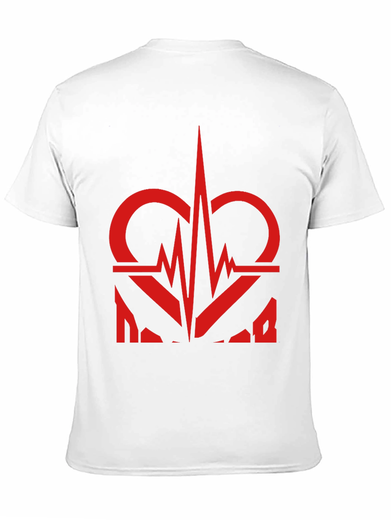Heartbeat Graphic Tee - Black Casual T-Shirt